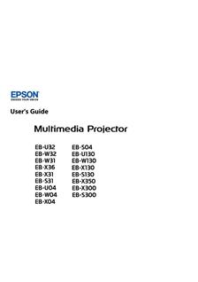 Epson EB X36 manual. Camera Instructions.